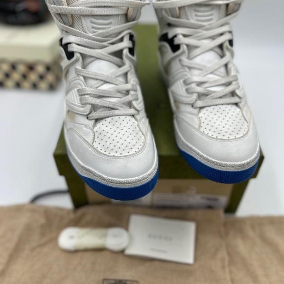 Women’s Gucci interlocking G leather, distressed sneakers size 37 made in Italy - Picture 4 of 10